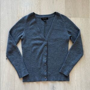Banana Republic Merino Wool V neck Cardigan Grey